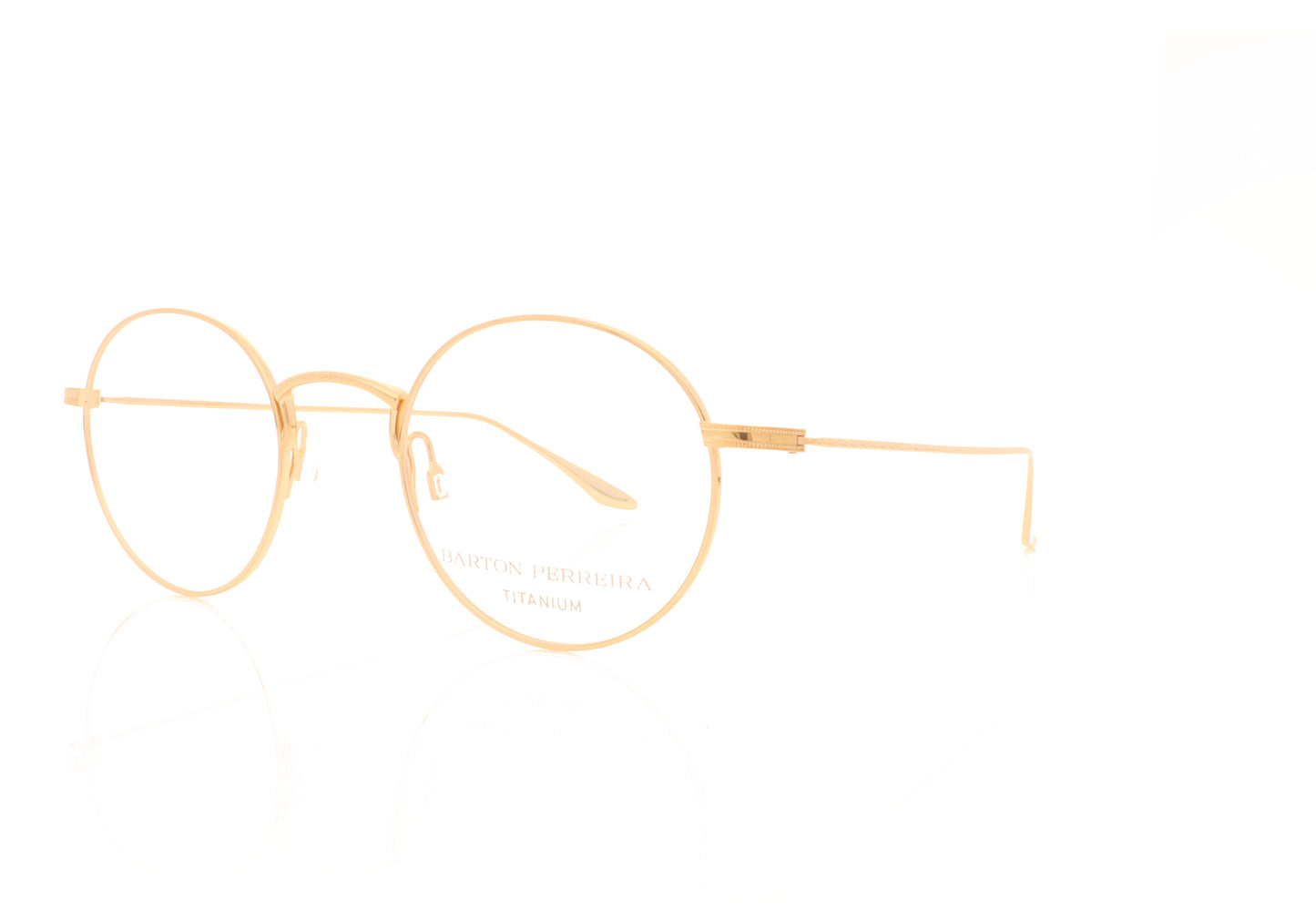 Barton Perreira Savant GOL Gold Glasses - Angle