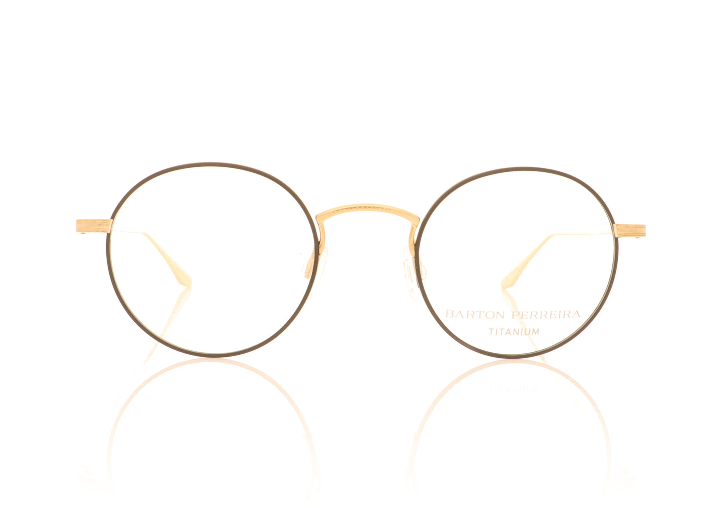 Barton Perreira Savant GOL/BLK Gold Black Glasses - Front