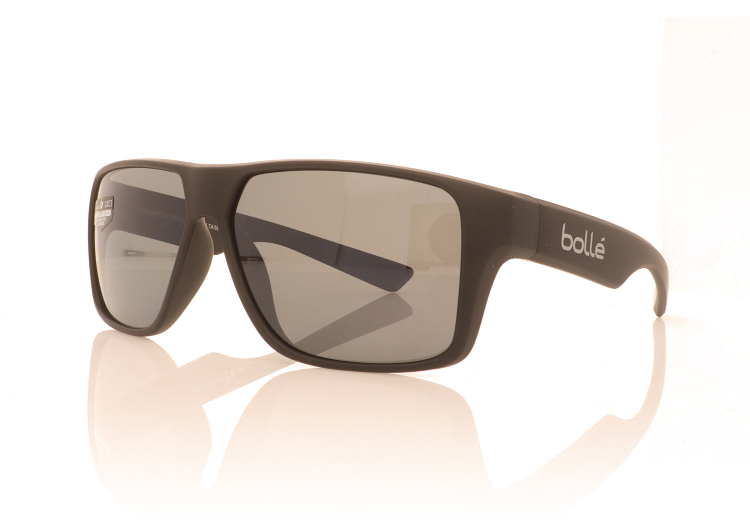 Bollé Brecken 12431 BM Black Matte Sunglasses - Angle