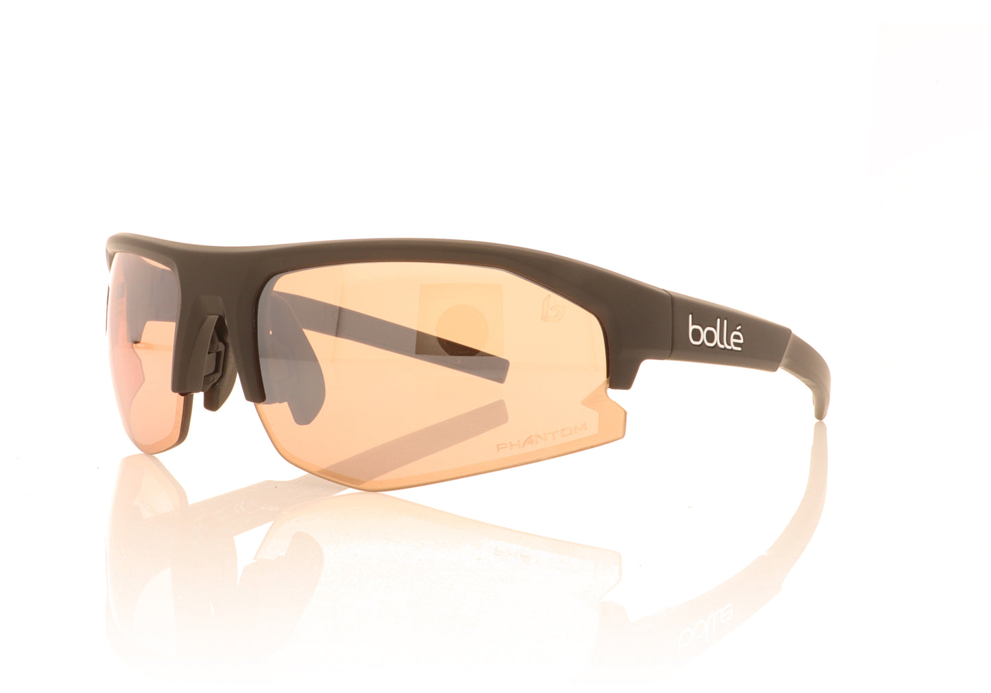 Bollé Bolt 2.0S BS004007 Matte Black Sunglasses - Angle