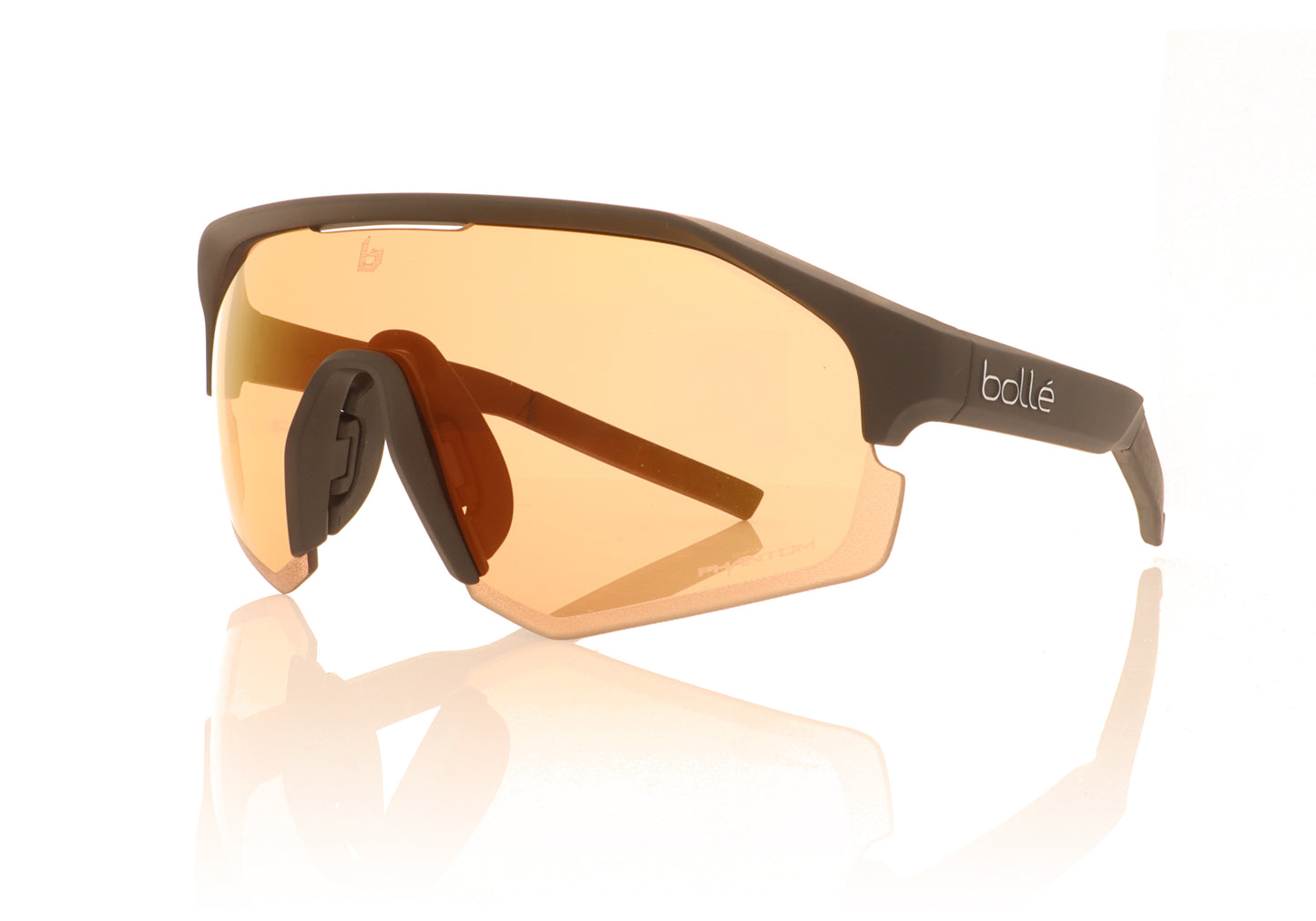 Bollé Lightshifter 12652 Matte Black Sunglasses - Angle