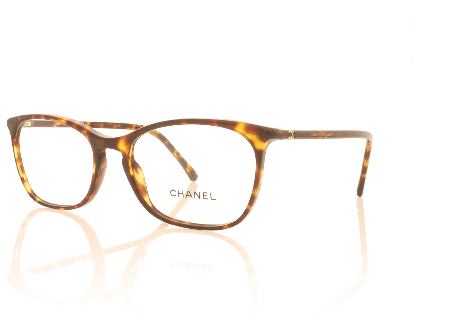 Chanel 0CH3281 C714 Dark Havana Glasses - Angle