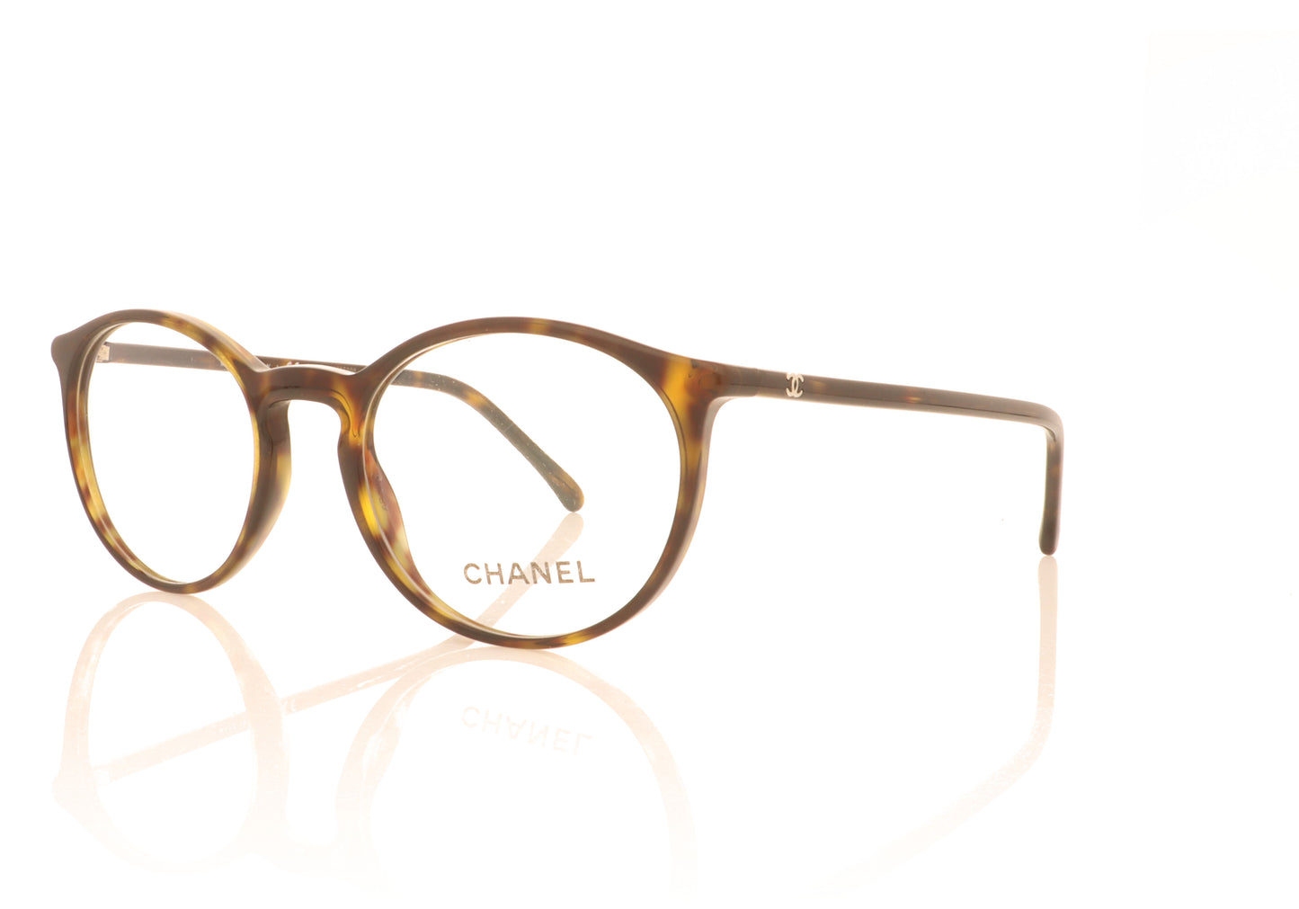 Chanel 0CH3372 C714 Dark Havana Glasses - Angle