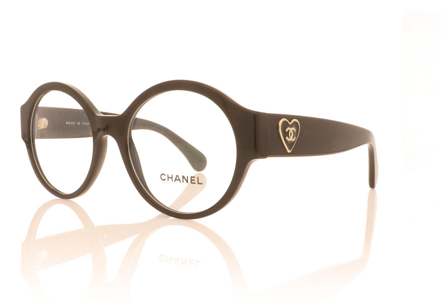 Chanel CH3437 C501 Black Glasses - Angle