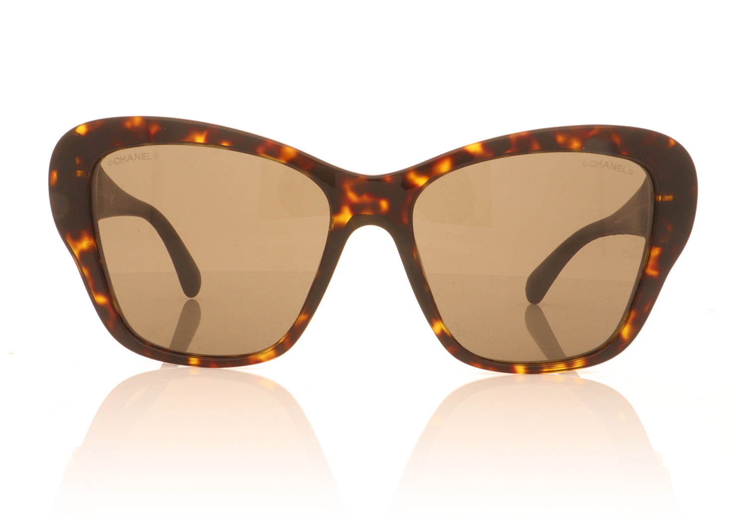 Chanel CH5457QB C714 Dark Havana Sunglasses - Front