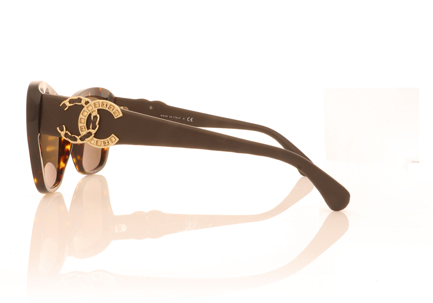 Chanel CH5457QB C714 Dark Havana Sunglasses - Side