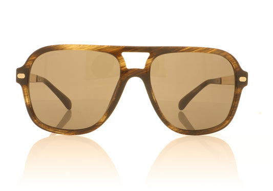 Chanel 0CH5436Q 1667/33 Brown Striped Sunglasses - Front