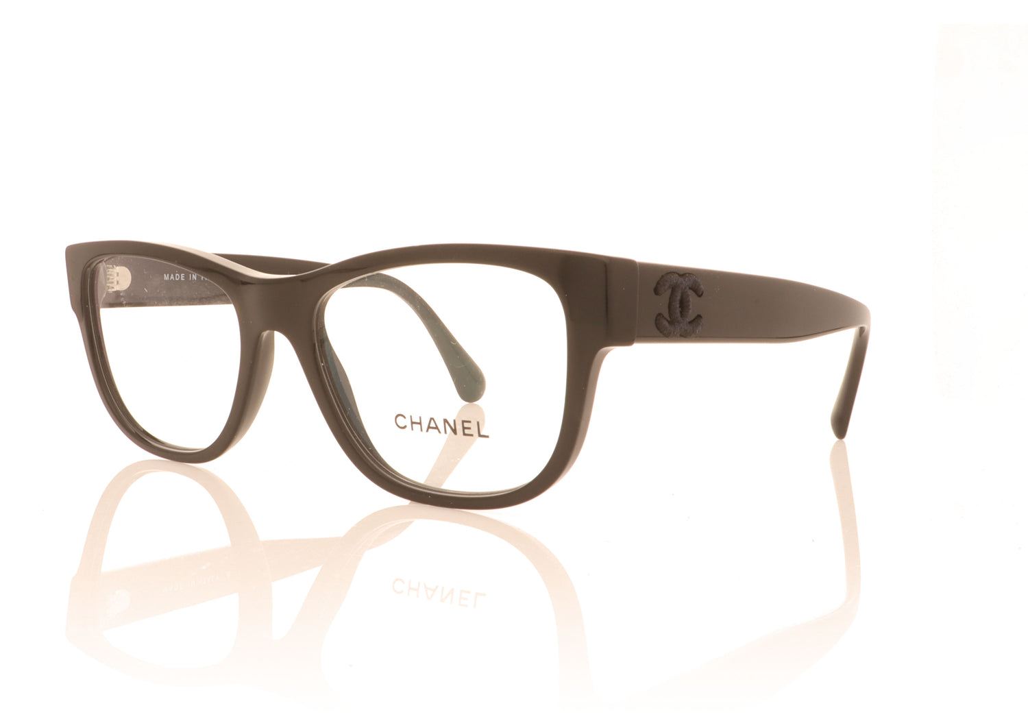 Chanel 0CH3416 C501 Black Glasses - Angle