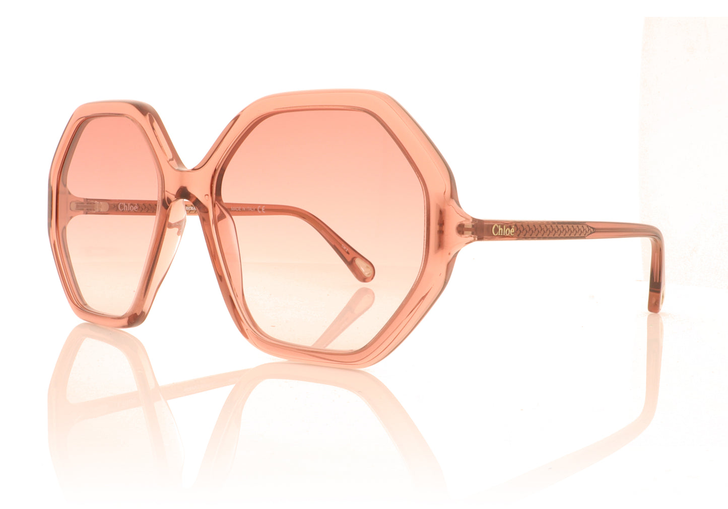 Chloé CH0008S 3 Pink Sunglasses - Angle