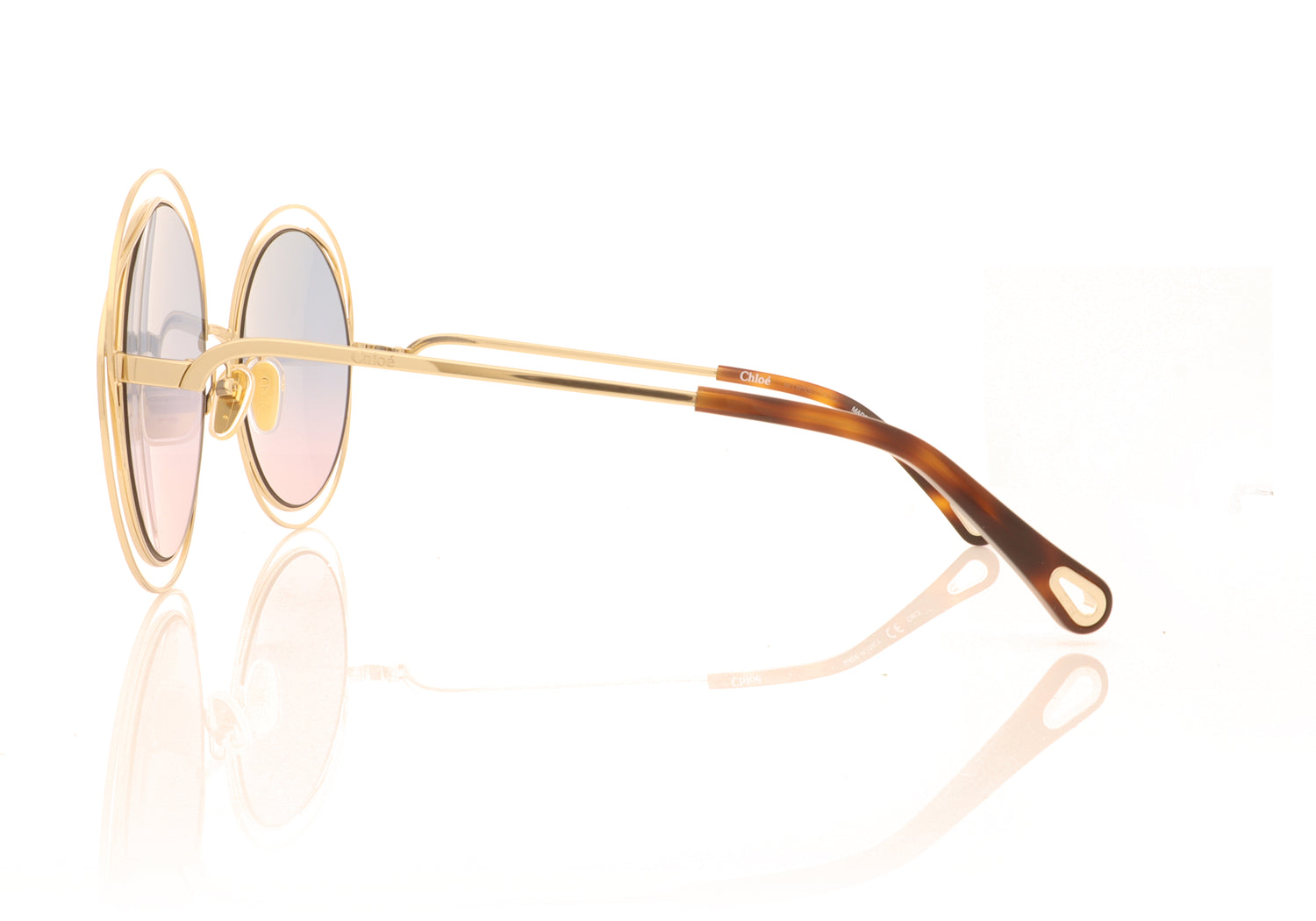 Chloé CH0045S 6 Gold Sunglasses - Side