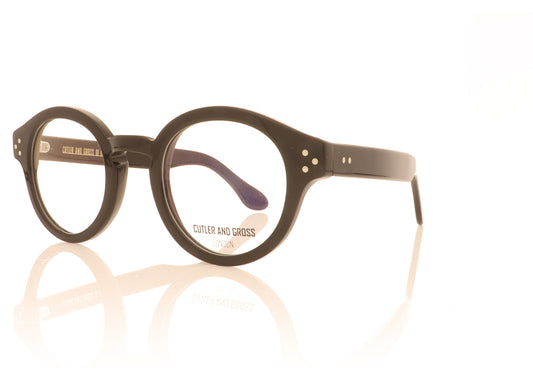 Cutler and Gross CGOP-1291 C08 Black Glasses - Angle