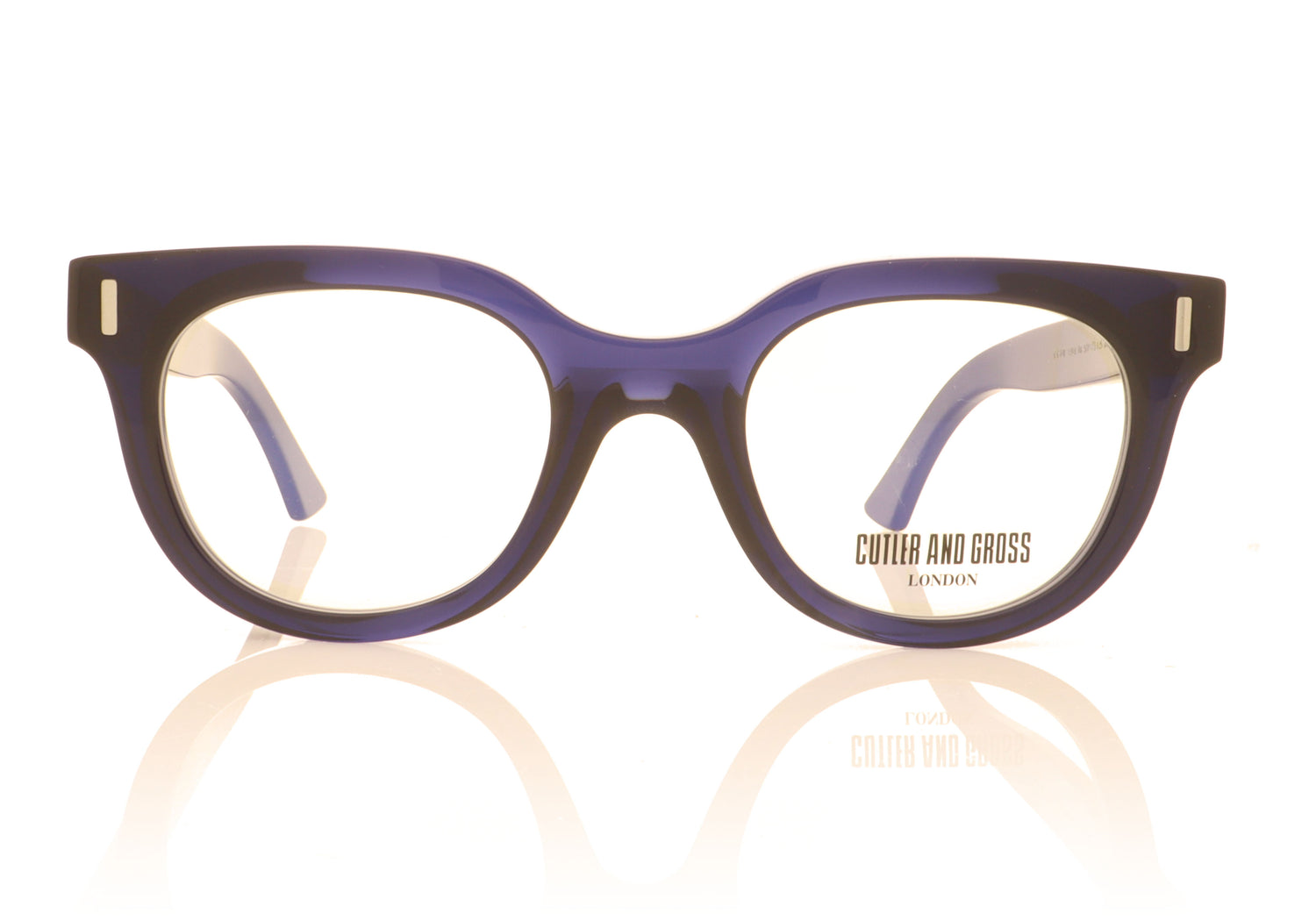Cutler and Gross 1304 06 Blue Glasses - Front