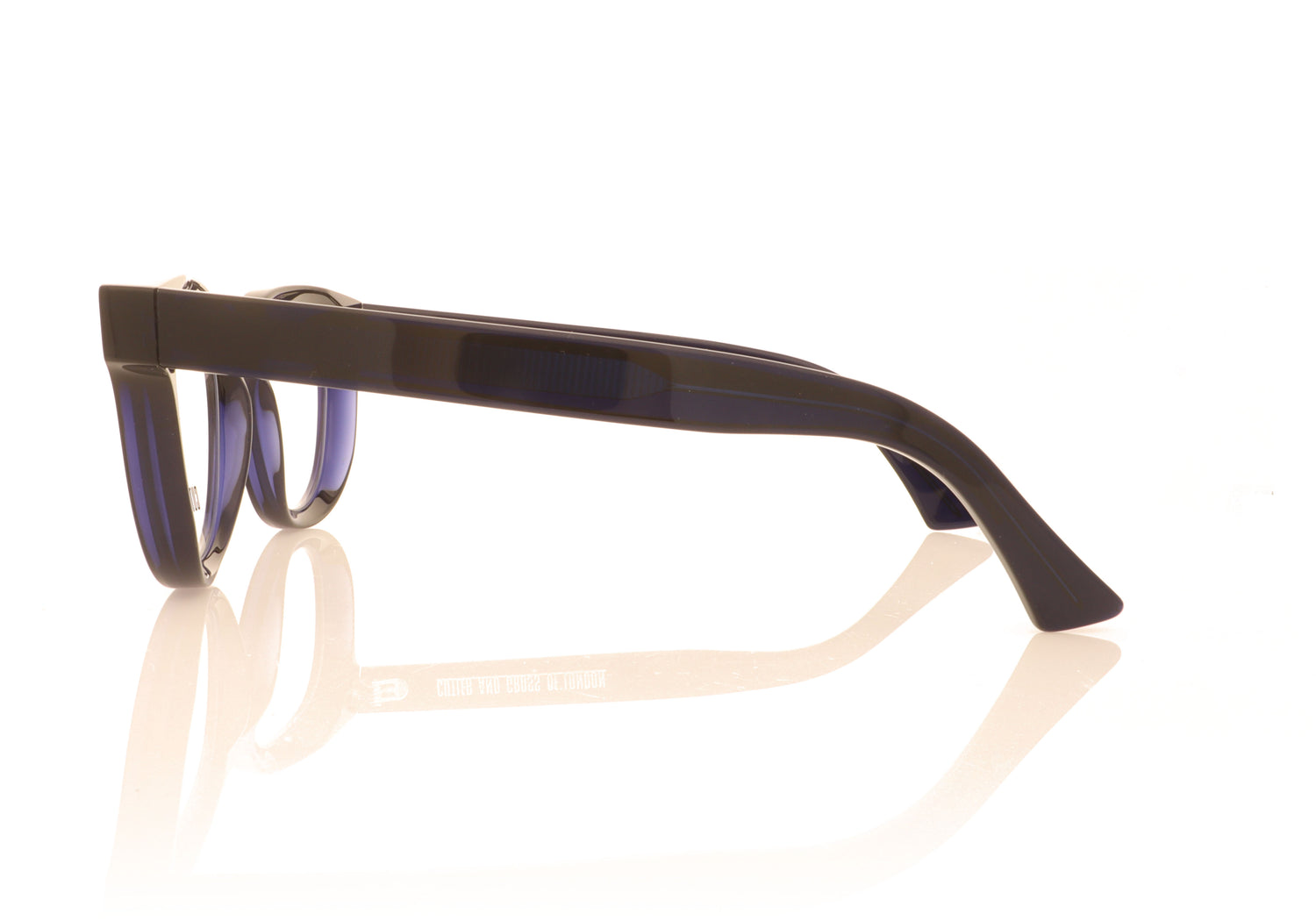 Cutler and Gross 1304 06 Blue Glasses - Side