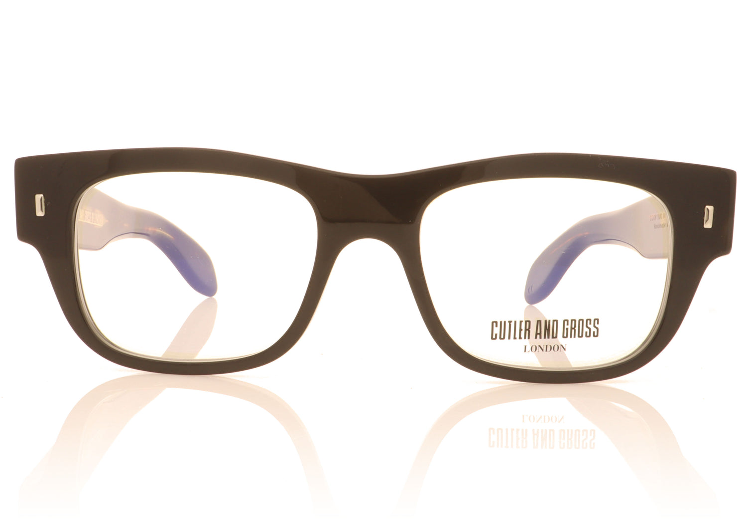 Cutler and Gross CGOP-9692 01 Black Glasses - Front