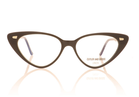 Cutler and Gross 1322 01 Black Glasses - Front