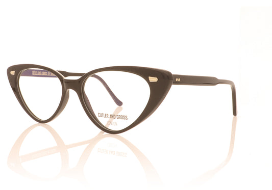 Cutler and Gross 1322 01 Black Glasses - Angle