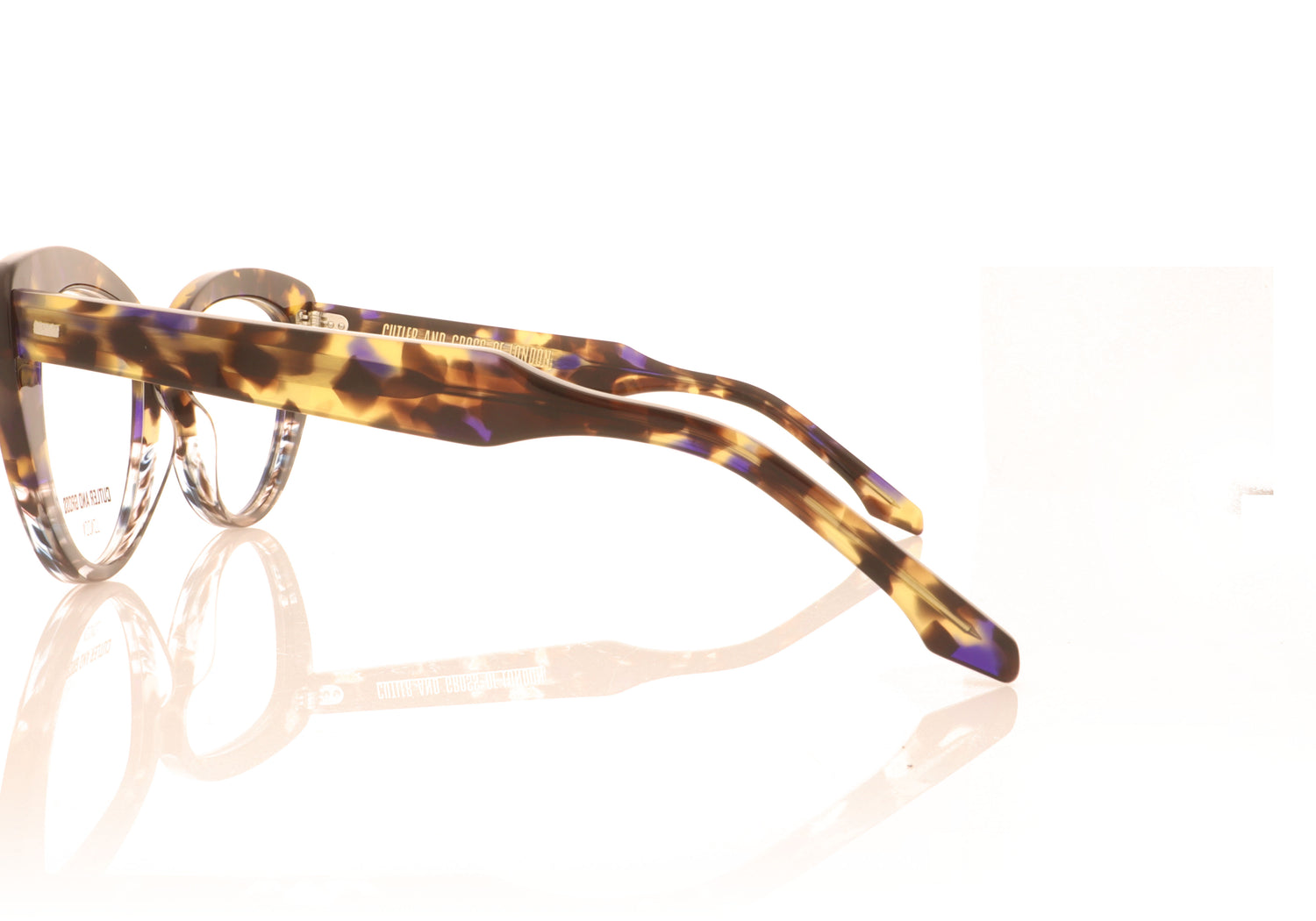 Cutler and Gross 1350 04 Tortoise Glasses - Side