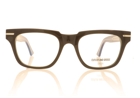 Cutler and Gross CG1355 01 Black Glasses - Front