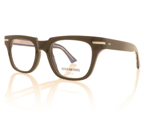 Cutler and Gross CG1355 01 Black Glasses - Angle