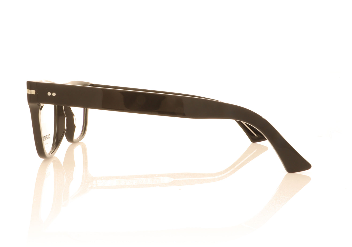 Cutler and Gross CG1355 01 Black Glasses - Side