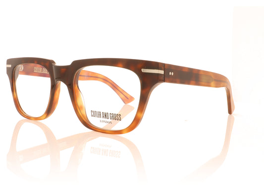 Cutler and Gross CG1355 02 Tortoise Glasses - Angle