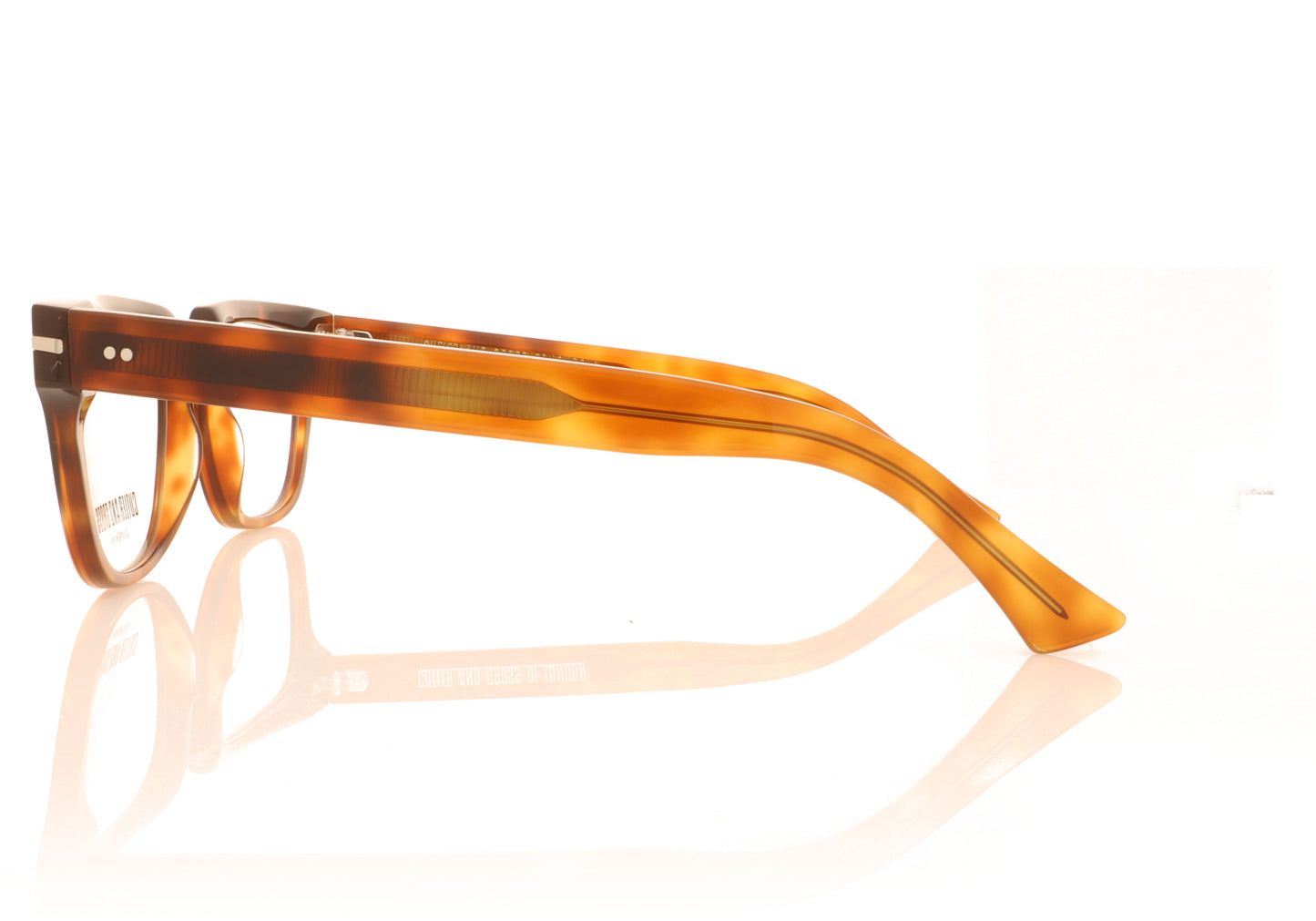 Cutler and Gross CG1355 02 Tortoise Glasses - Side