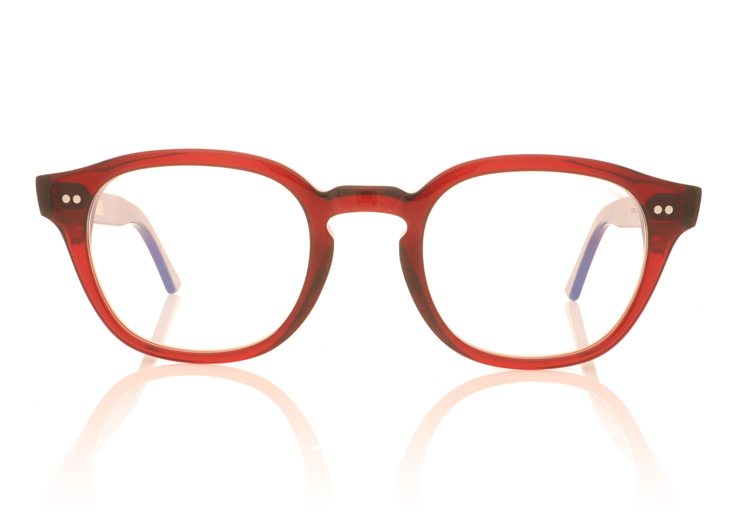 Cutler and Gross 1380 04 Red Glasses - Front