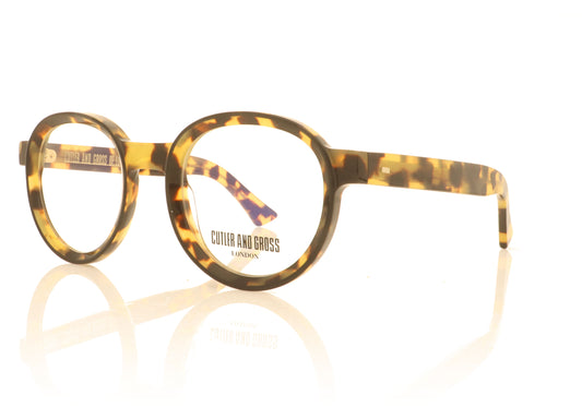 Cutler and Gross 1384 03 Black on Camoflage Glasses - Angle