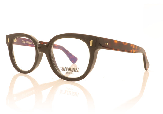 Cutler and Gross 9298 01 Black Glasses - Angle
