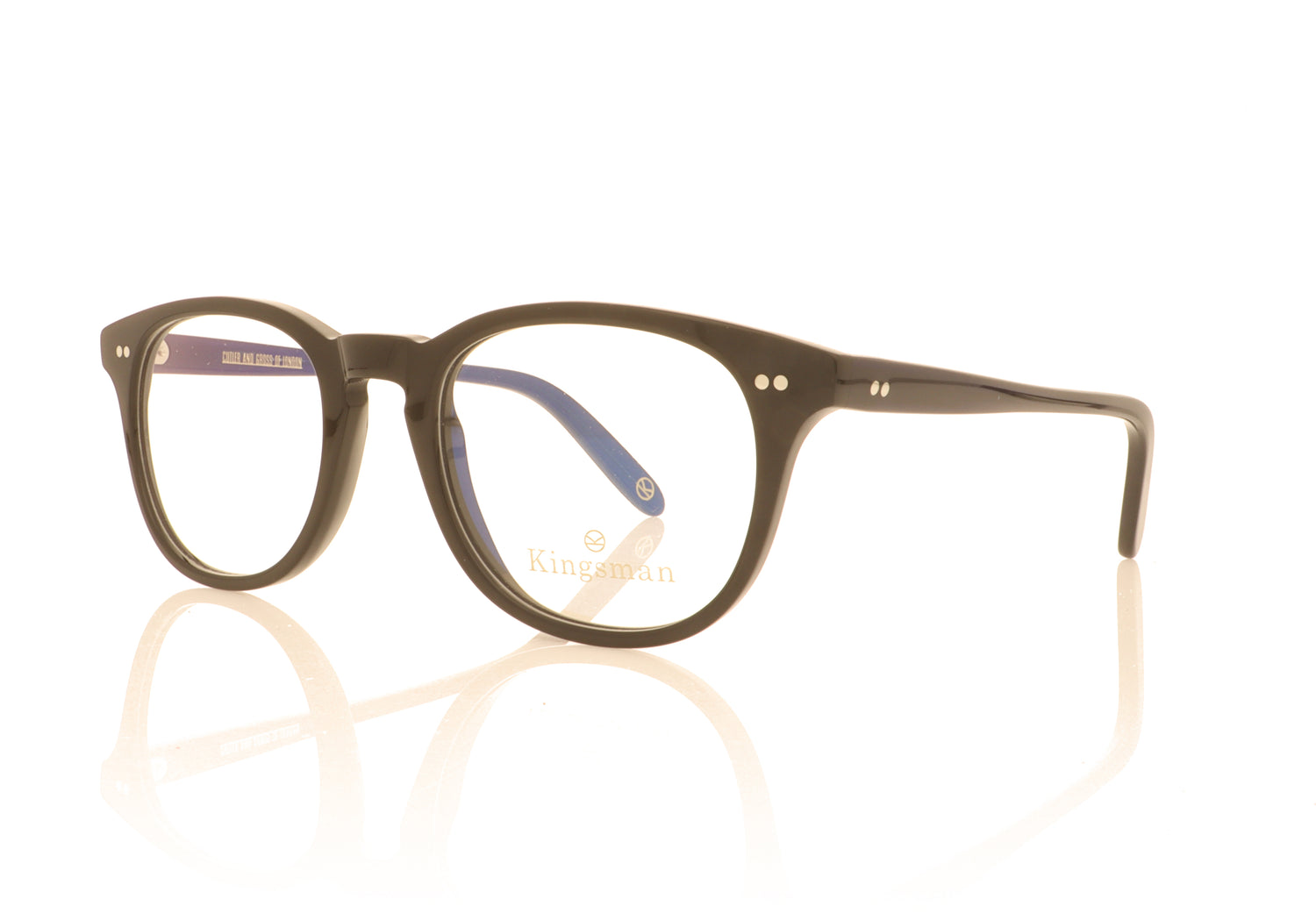 Cutler and Gross MP0932 Kingsman 1 Black Glasses - Angle