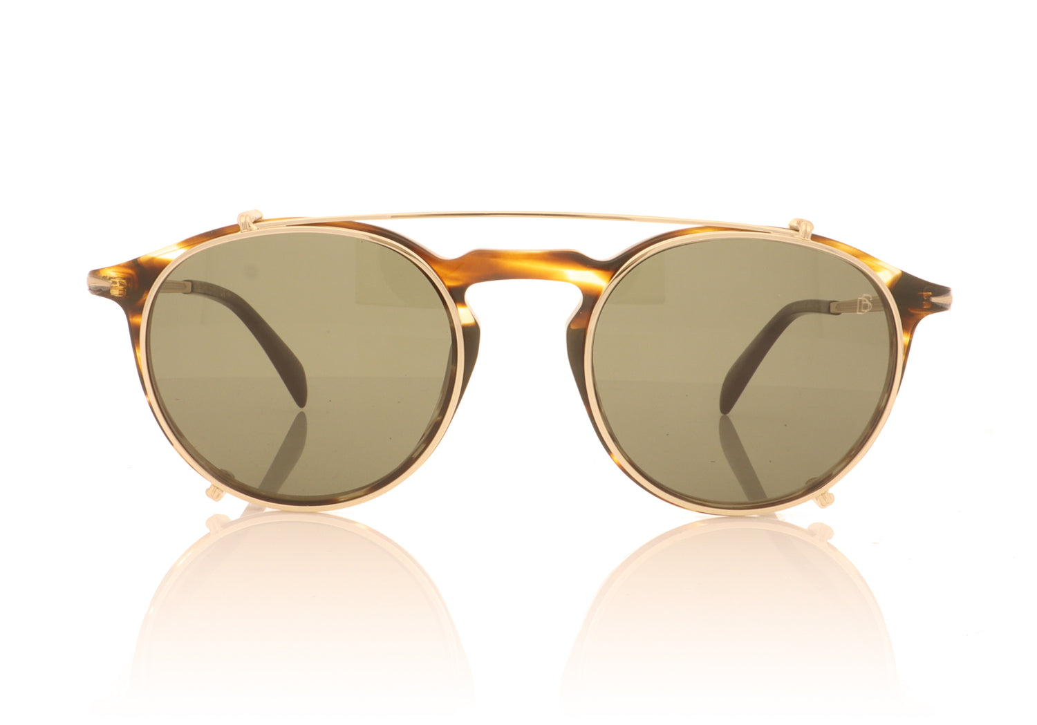 David Beckham DB 1003/G/CS EX4 Brown Horn Sunglasses - Front