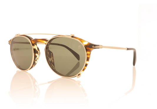 David Beckham DB 1003/G/CS EX4 Brown Horn Sunglasses - Angle