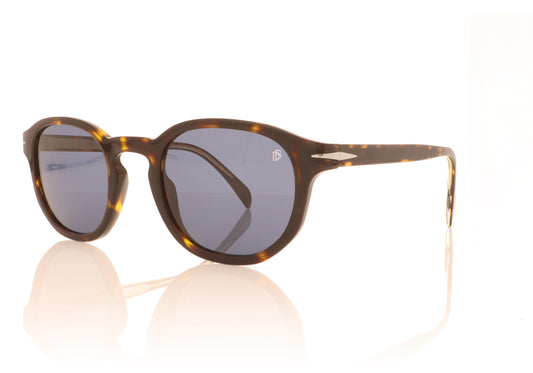 David Beckham DB 1007 86 Havana Sunglasses - Angle