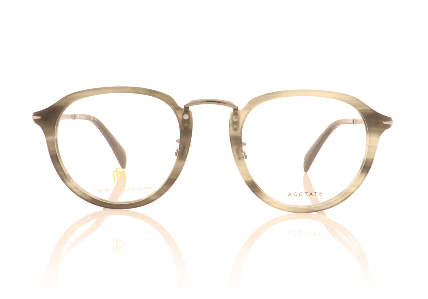 David Beckham DB 1014 2W8 Grey Horn Glasses - Front