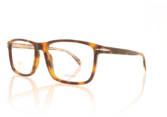 David Beckham DB 1020 86 Dark Havana Glasses - Angle