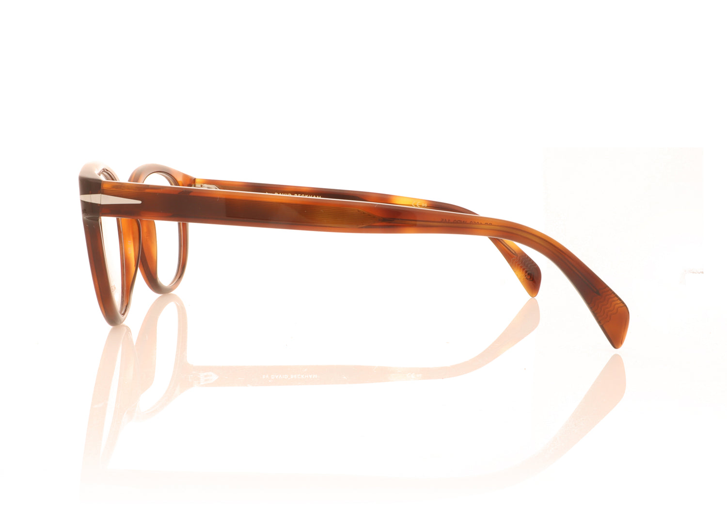 David Beckham DB 1052 WR9 Brown Havana Glasses - Side