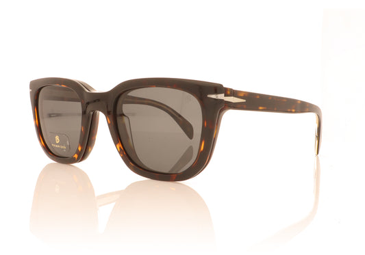 David Beckham DB 7043/CS 86 Havana Sunglasses - Angle