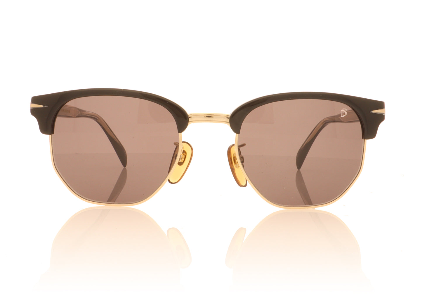 David Beckham DB 1002/S 2M2 Black Gold Sunglasses - Front