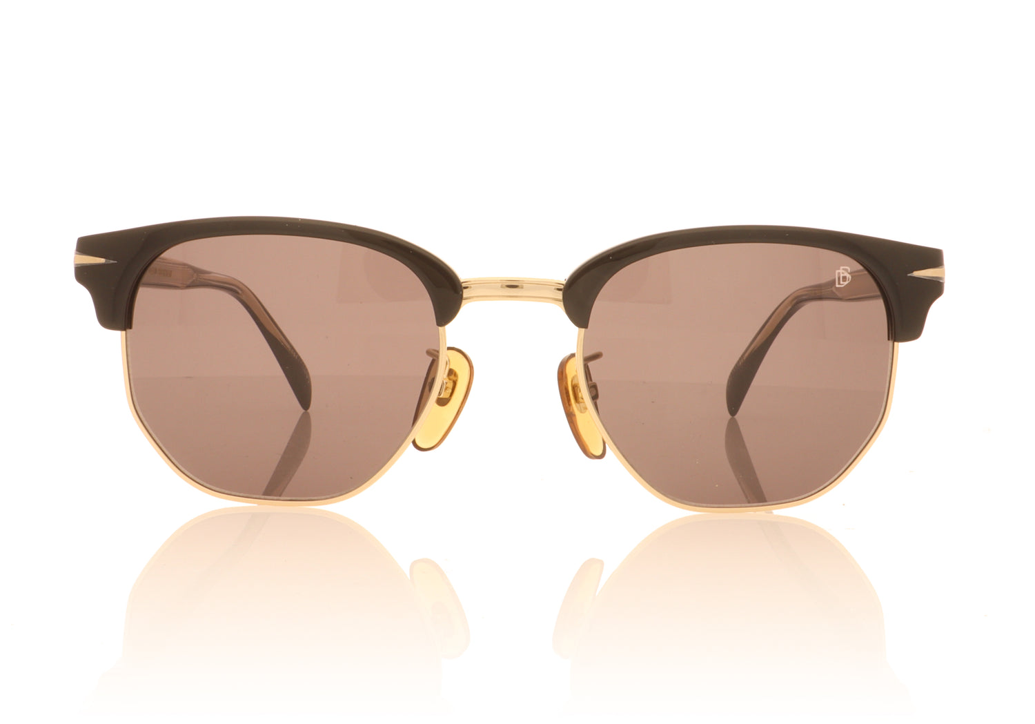 David Beckham DB 1002/S 2M2 Black Gold Sunglasses - Front