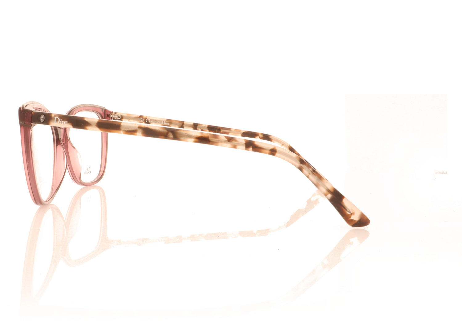 Dior Montaigne50 Red Havana 0UC Glasses - Side
