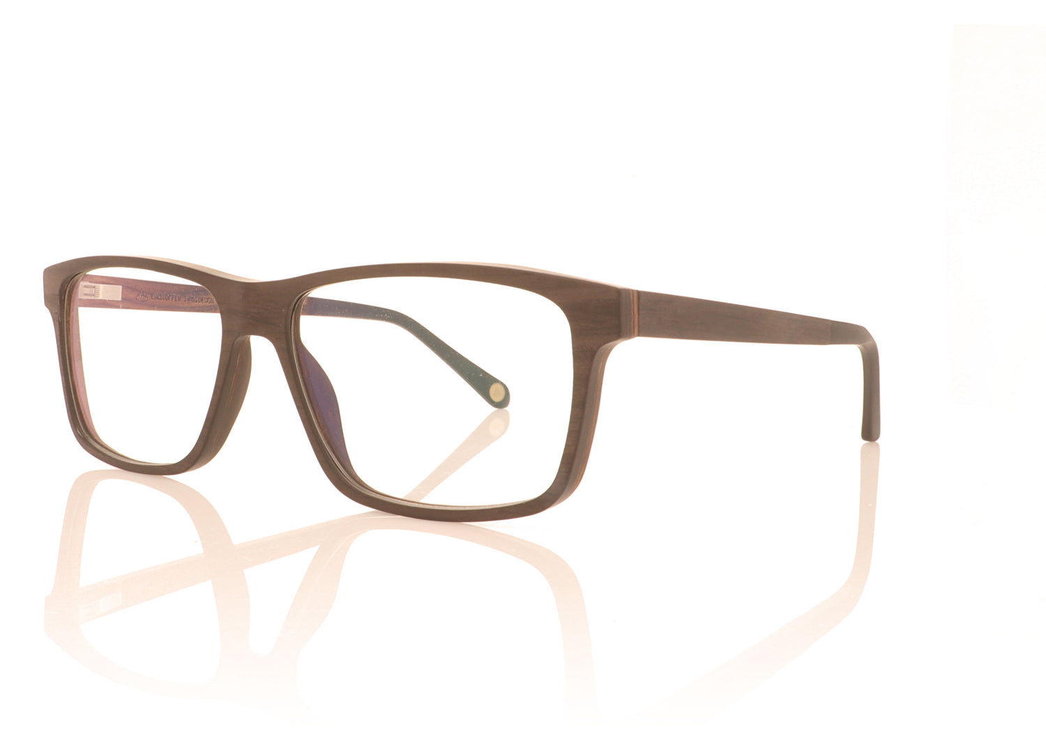Einstoffen Bierbrauer BE Brown Ebony Glasses - Angle