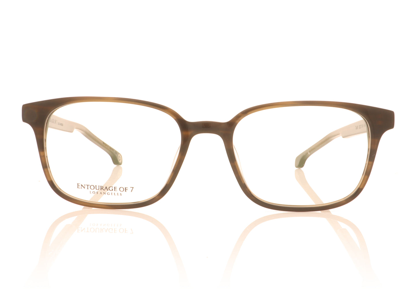 Entourage Of 7 Taft 876 Brown Glasses - Front