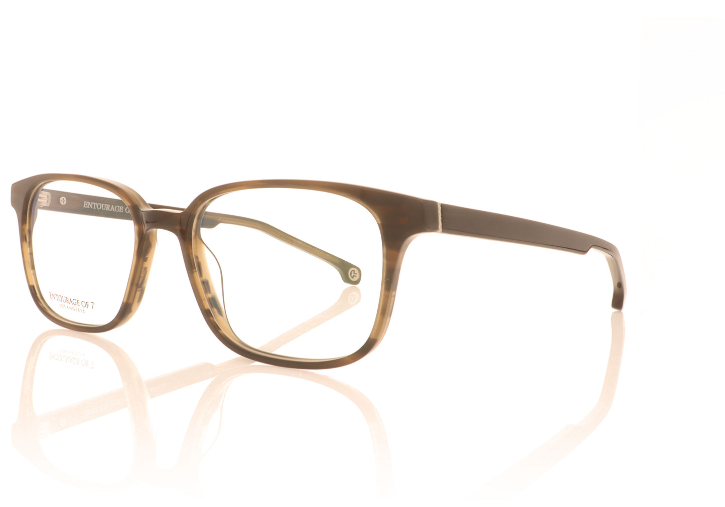 Entourage Of 7 Taft 876 Brown Glasses - Angle