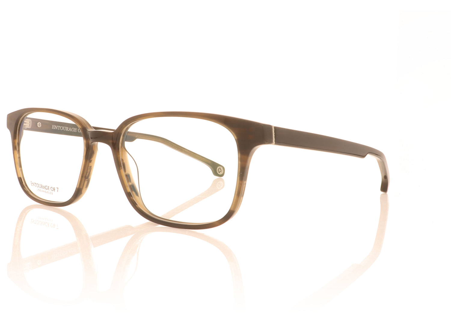 Entourage Of 7 Taft 876 Brown Glasses - Angle