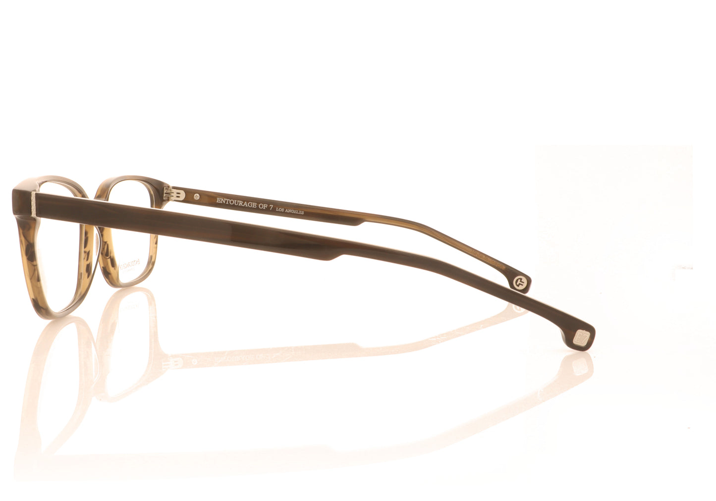 Entourage Of 7 Taft 876 Brown Glasses - Side