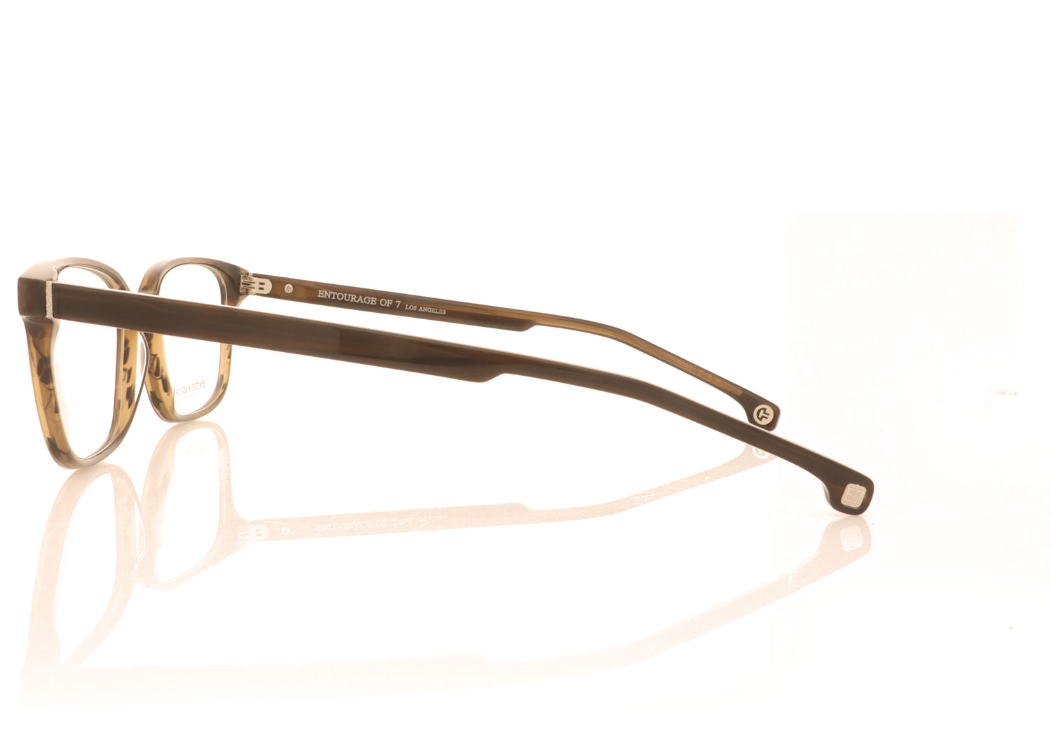 Entourage Of 7 Taft 876 Brown Glasses - Side