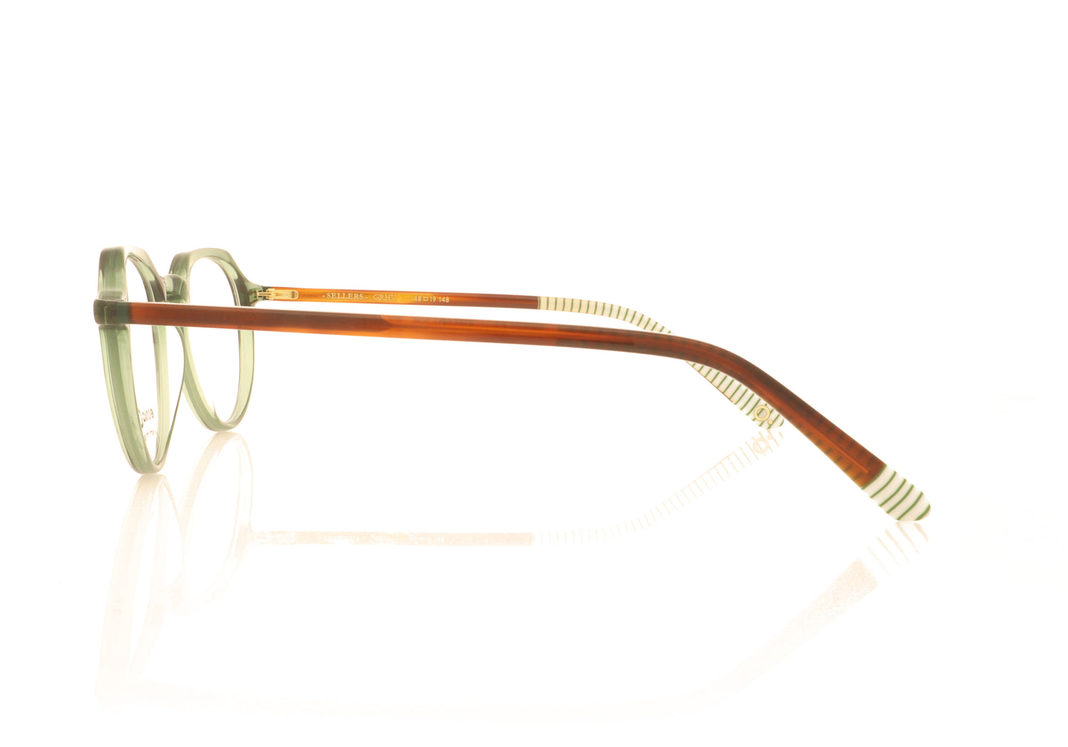 Etnia Barcelona Sellers GRHV Green Glasses - Side