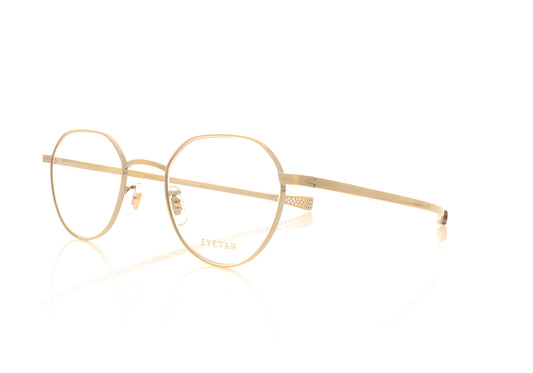 Eyevan 7285 Marshall AG Gold Glasses - Angle