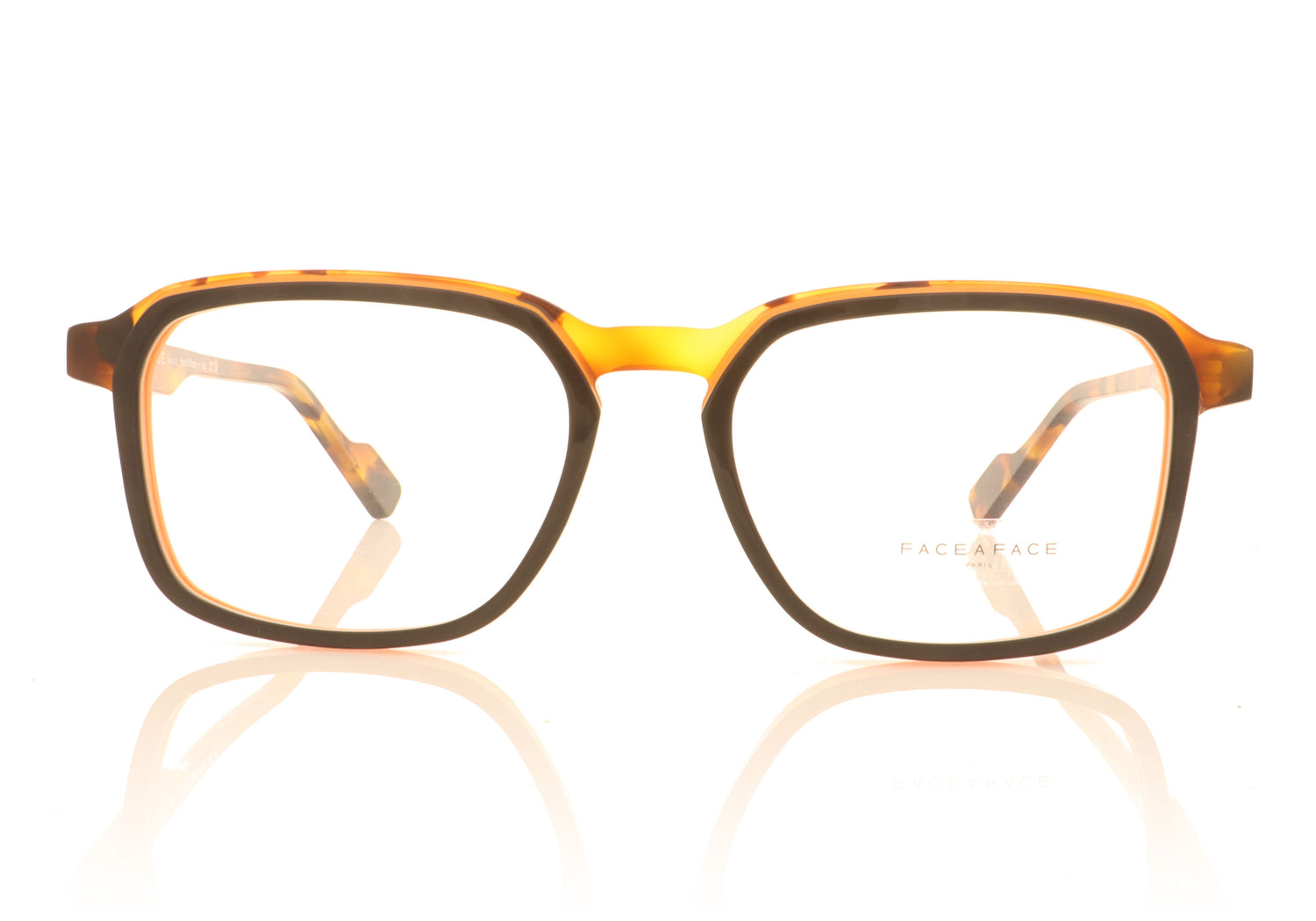 Face à Face Cloud 2 1733 Orange Black Glasses - Front