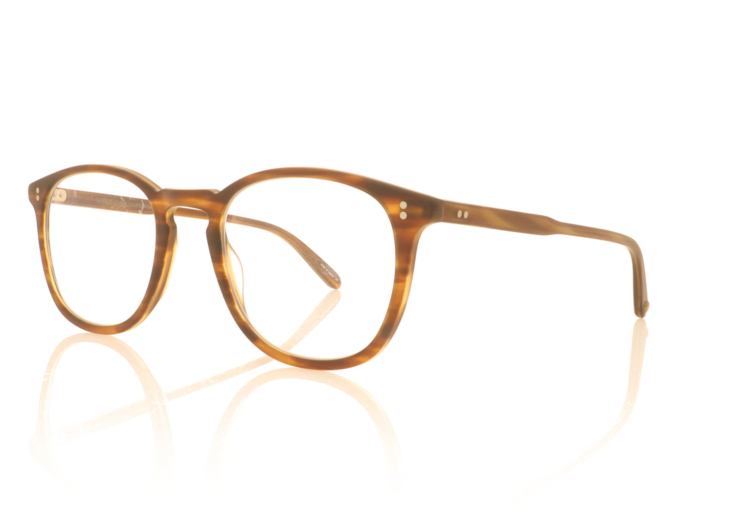 Garrett Leight Brooks MBT Matte Brandy Tortoise Glasses - Angle